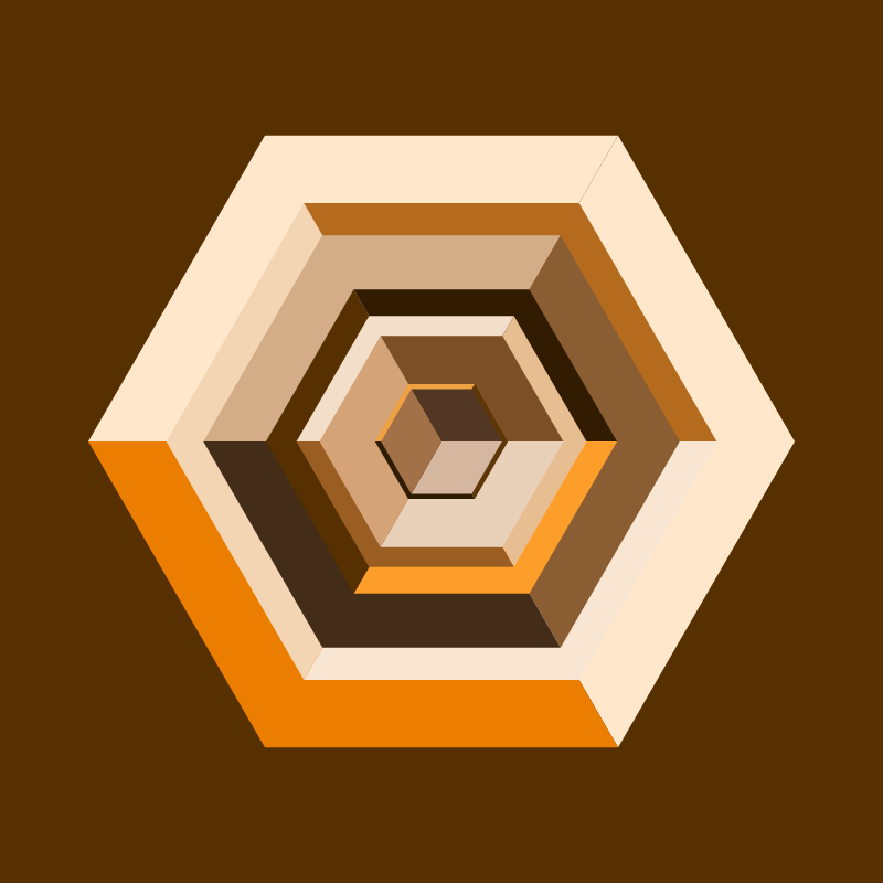 Hexagones - Art for Bots #24