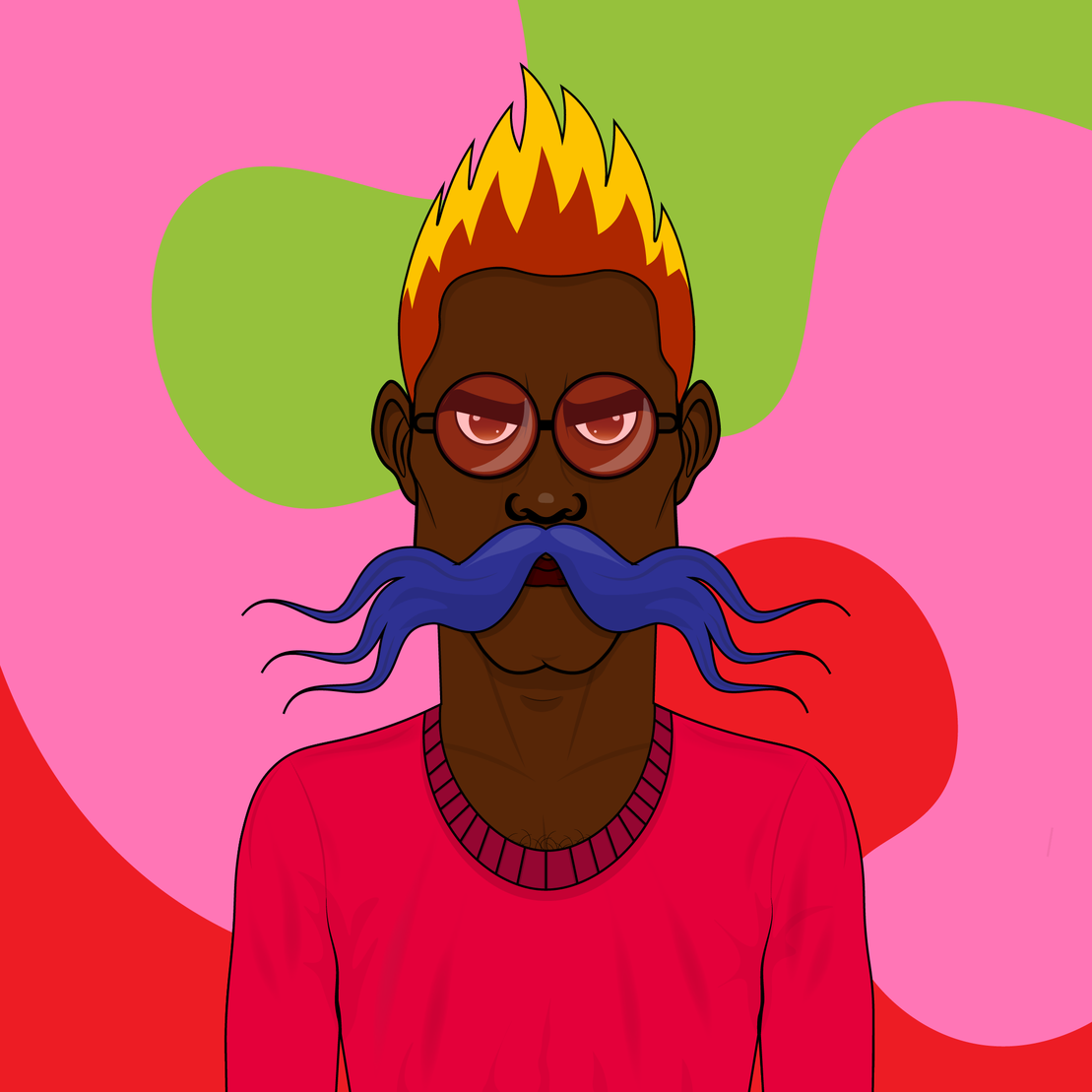 Mustachioed #253