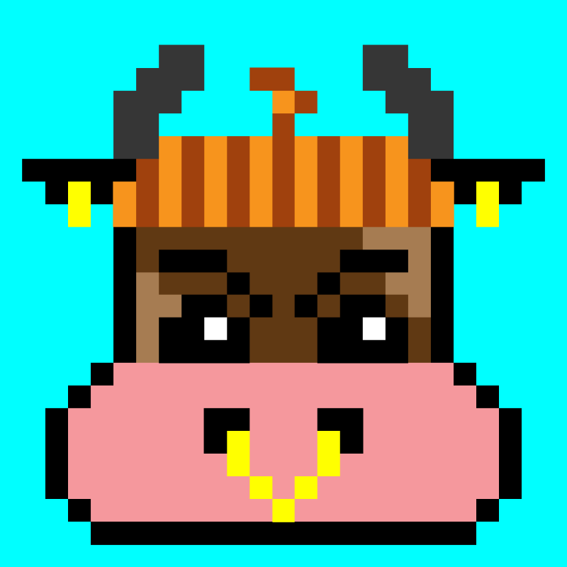 pixel cow