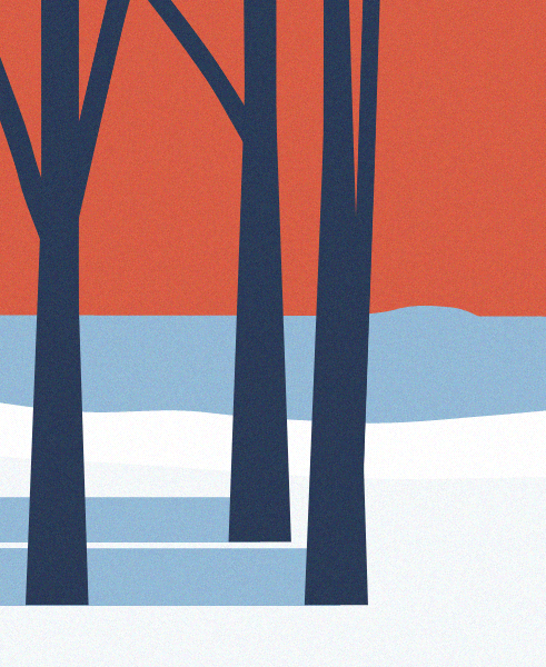 Minimal Snow Landscape #50