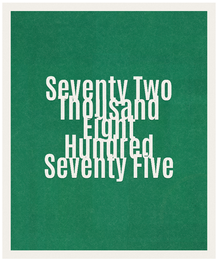 Count #72875