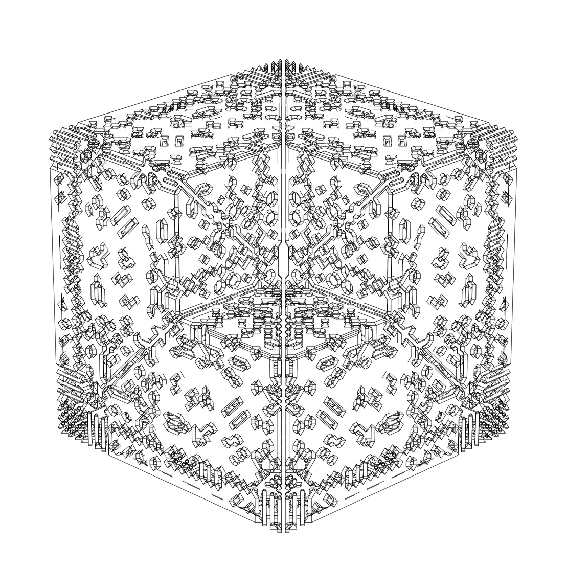 LL21 Alien Art Cube #644