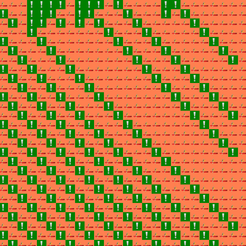 Elementary Cellular Emoji Automata #786