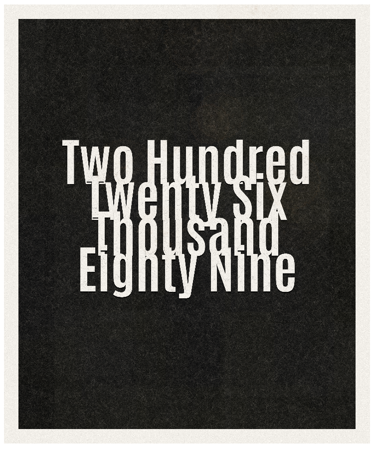 Count #226089