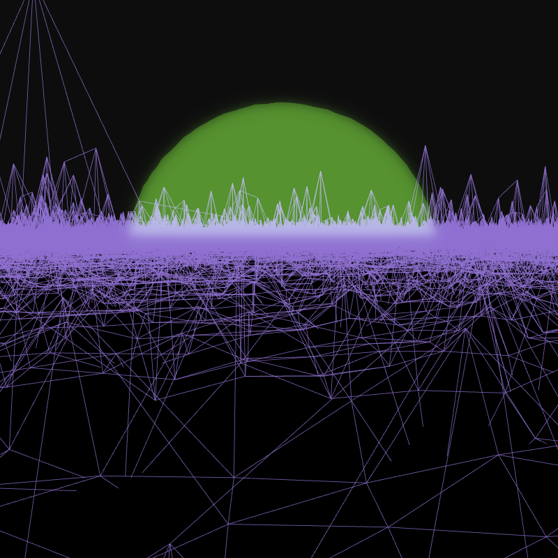 Generative Retrowave Field #88