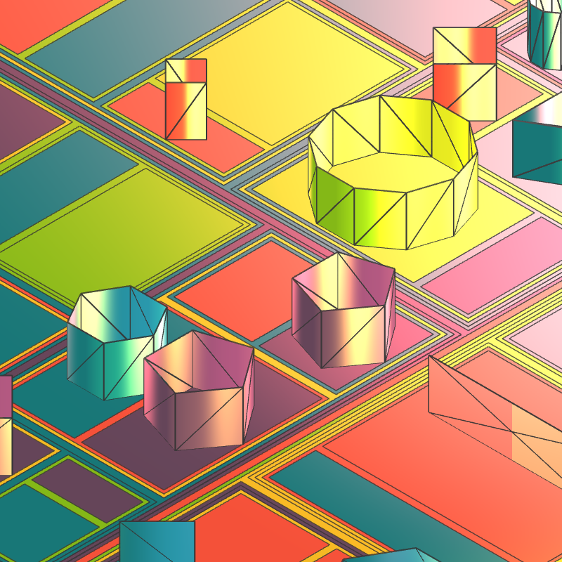 Geometric city #251