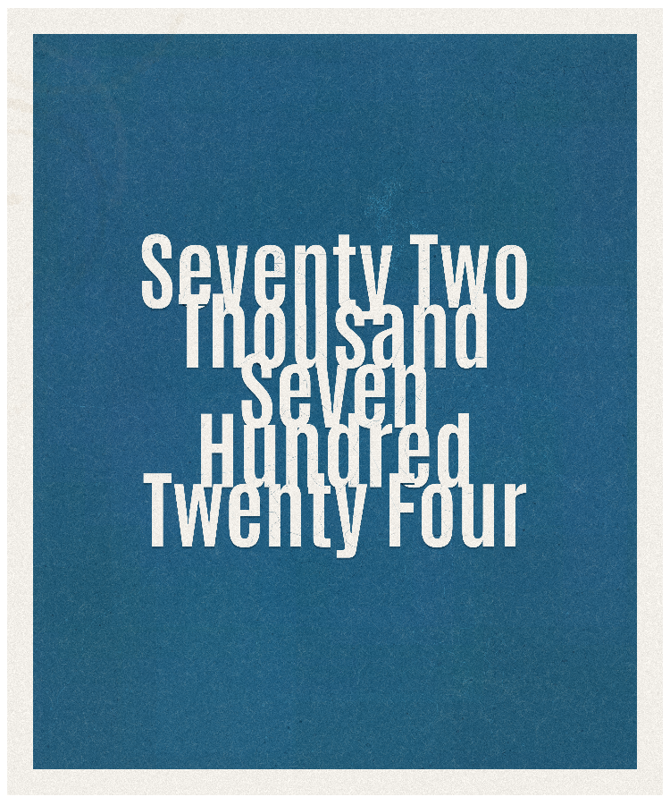 Count #72724