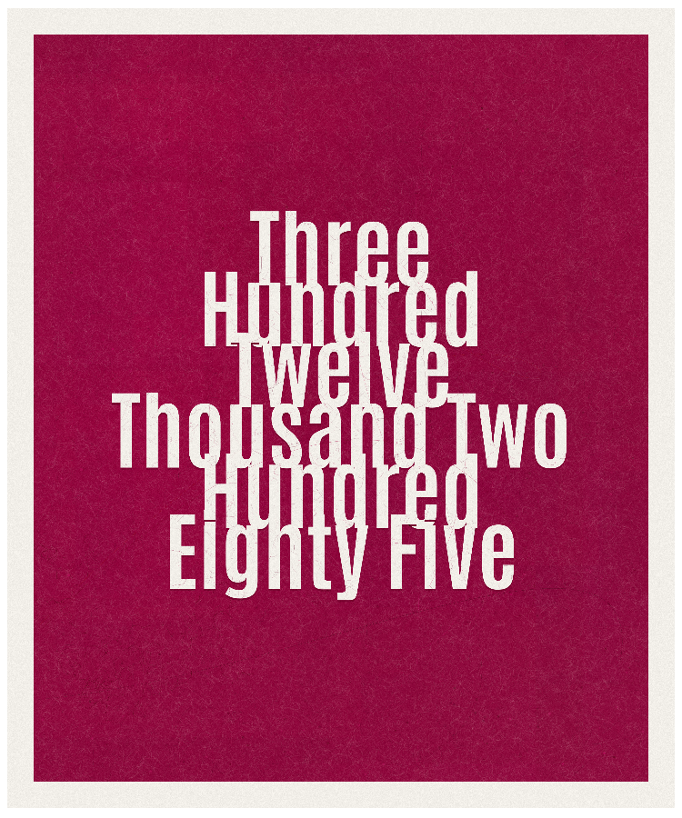 Count #312285