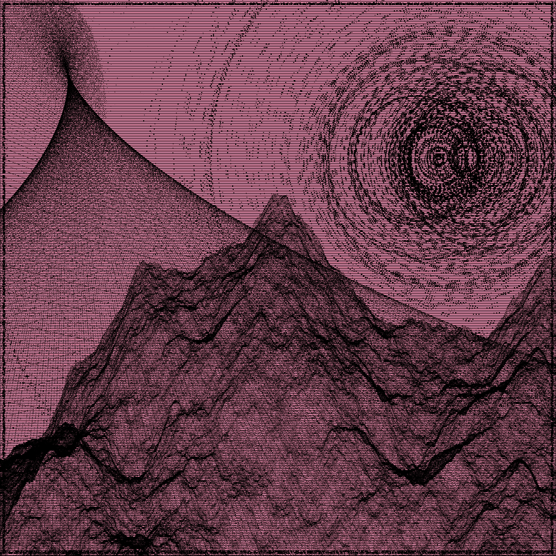 Surreal classic generative landscape #96