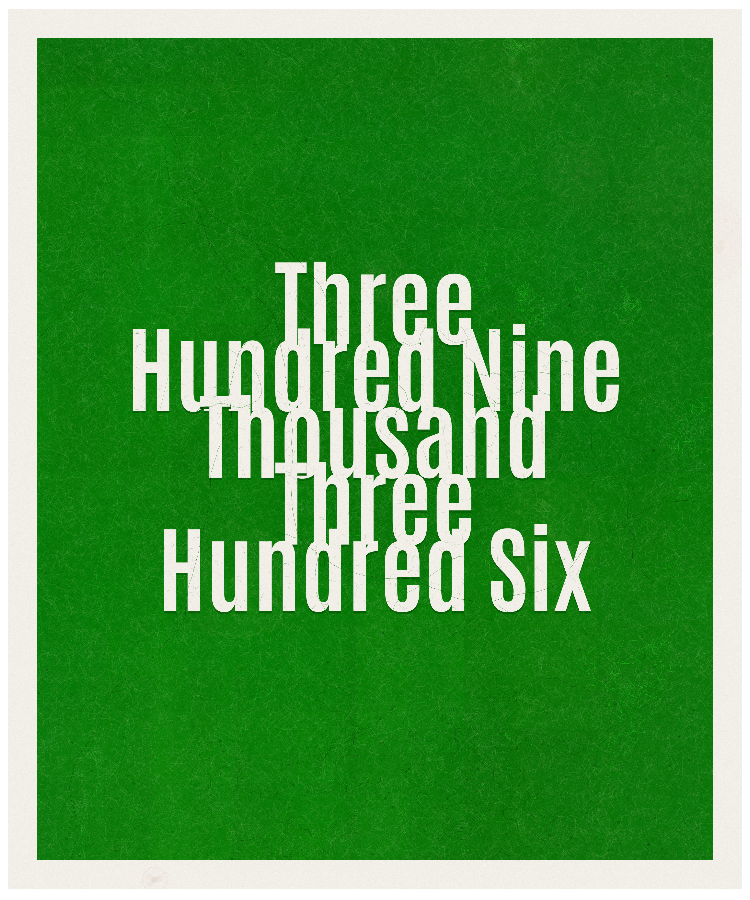 Count #309306