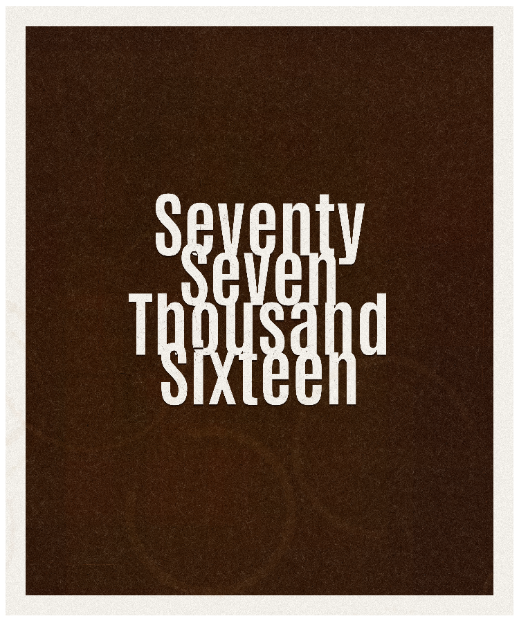 Count #77016