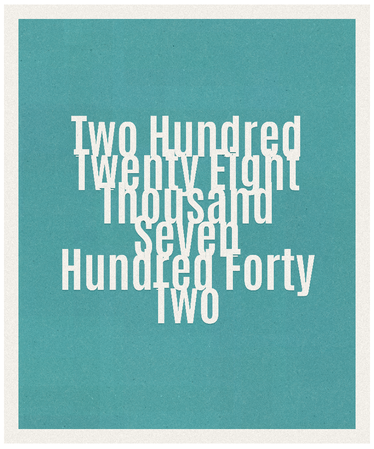 Count #228742