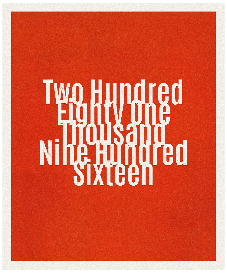 Count #281916