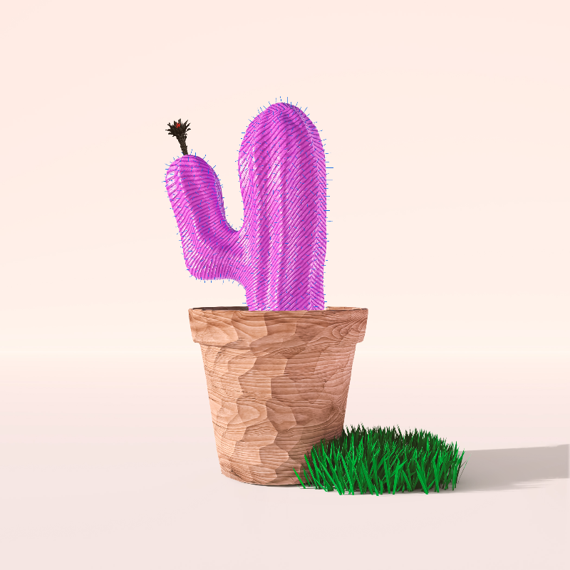 3D Crypto Cacti #20