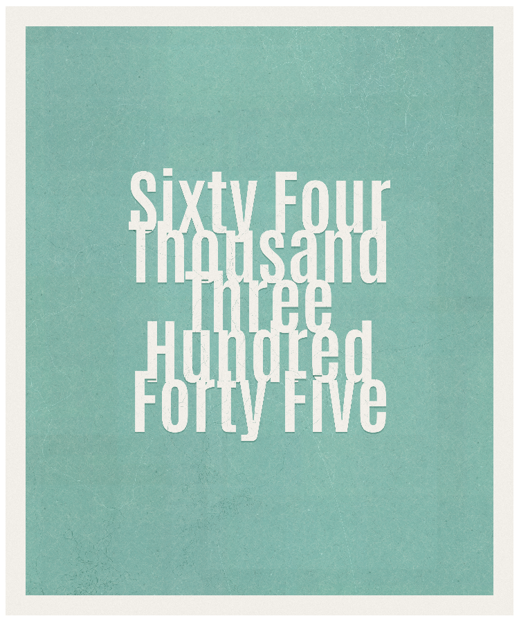 Count #64345