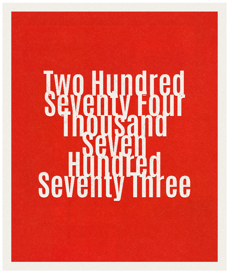 Count #274773