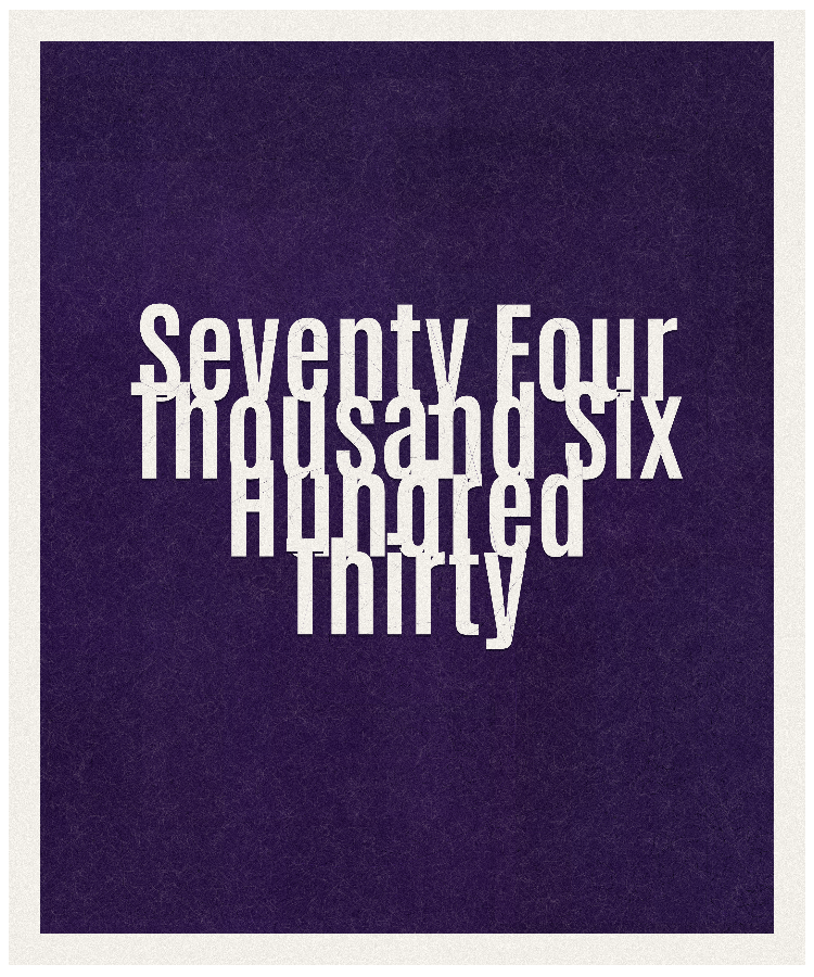 Count #74630