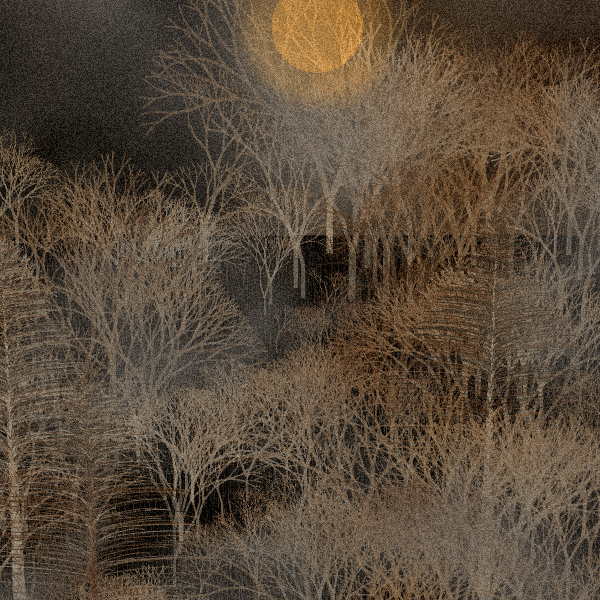 Moonlit Native Bush #30