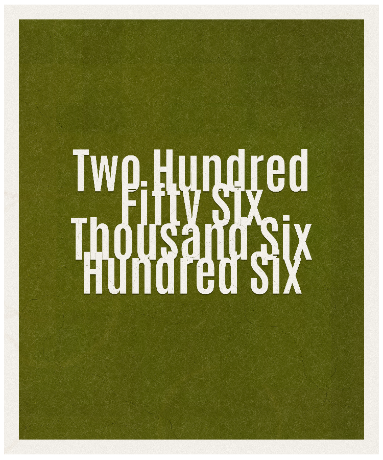 Count #256606