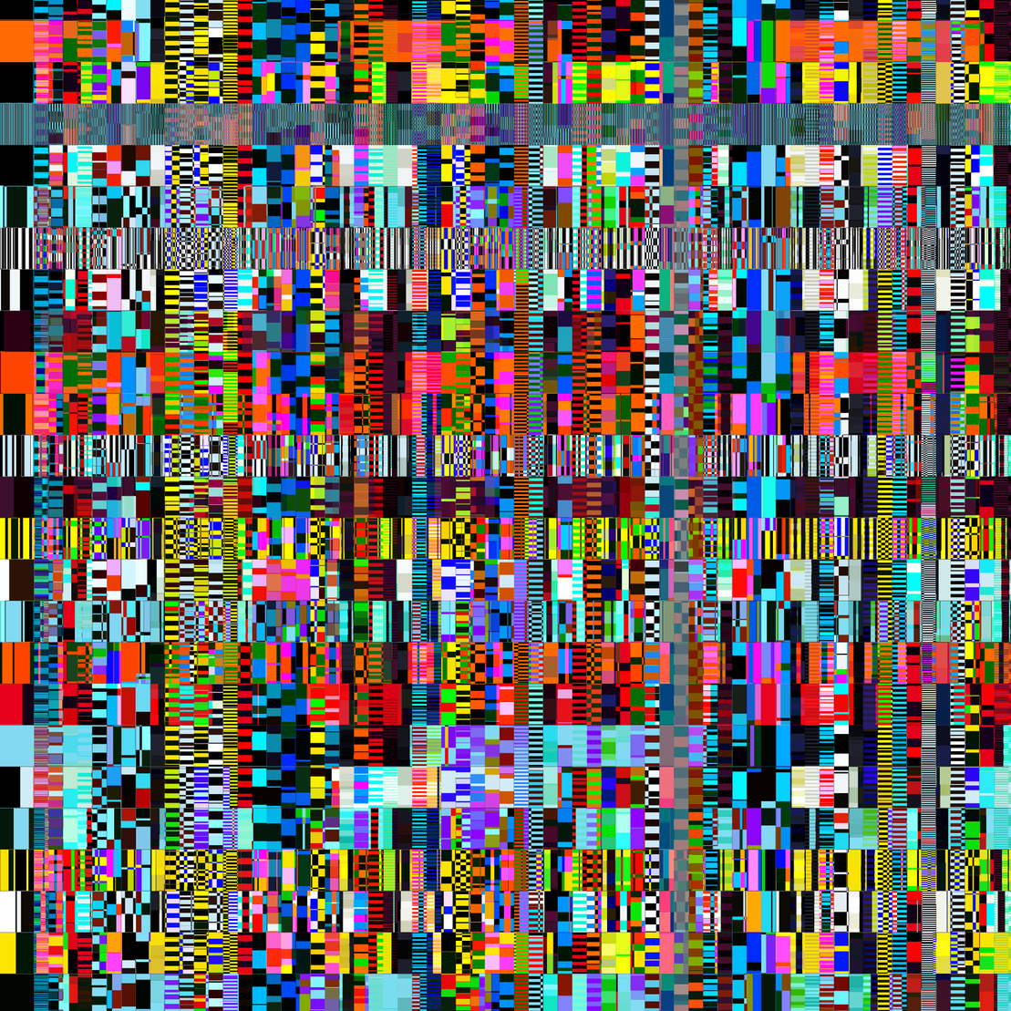 Glitchometry Stripes #126