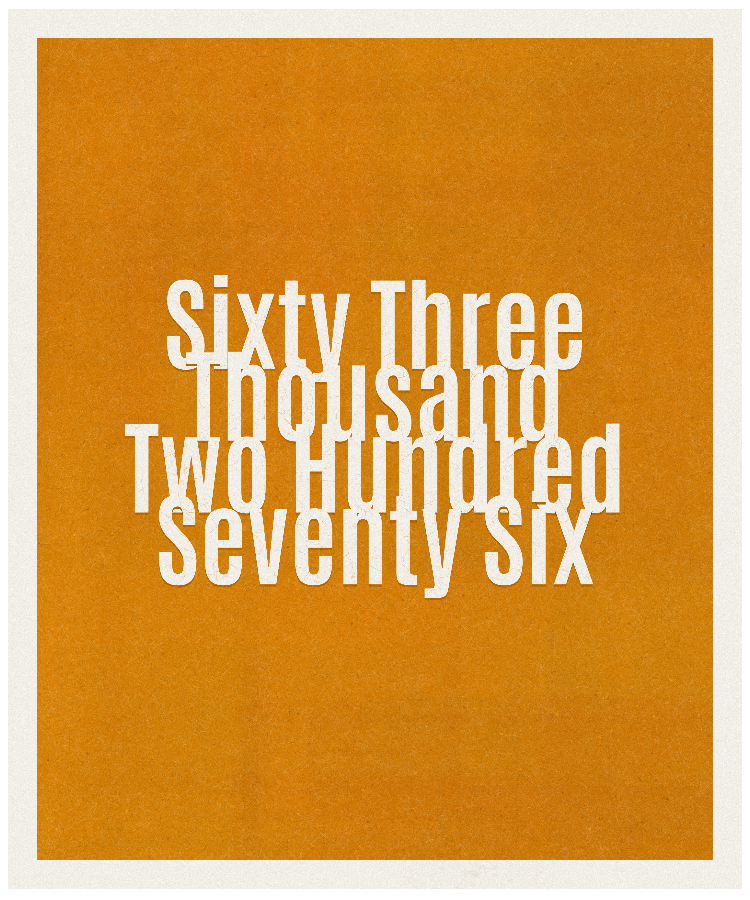 Count #63276