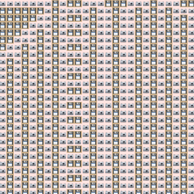 Elementary Cellular Emoji Automata #493