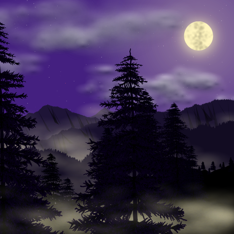 Moonlit Mountains #5