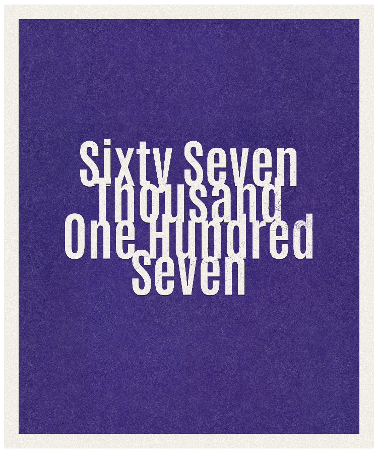Count #67107