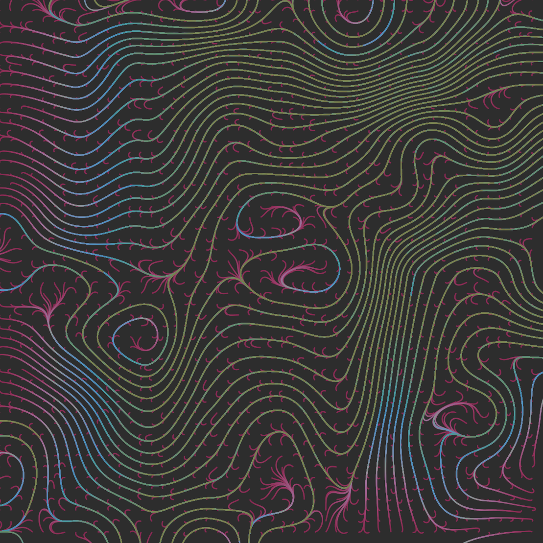 Colored Flowfield Patterns #4