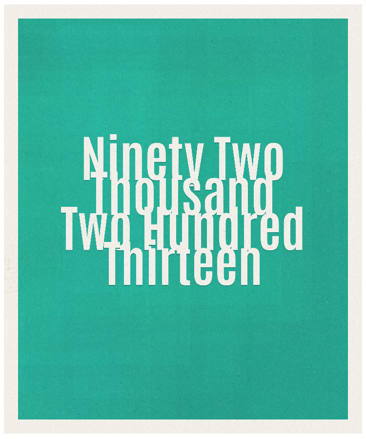 Count #92213