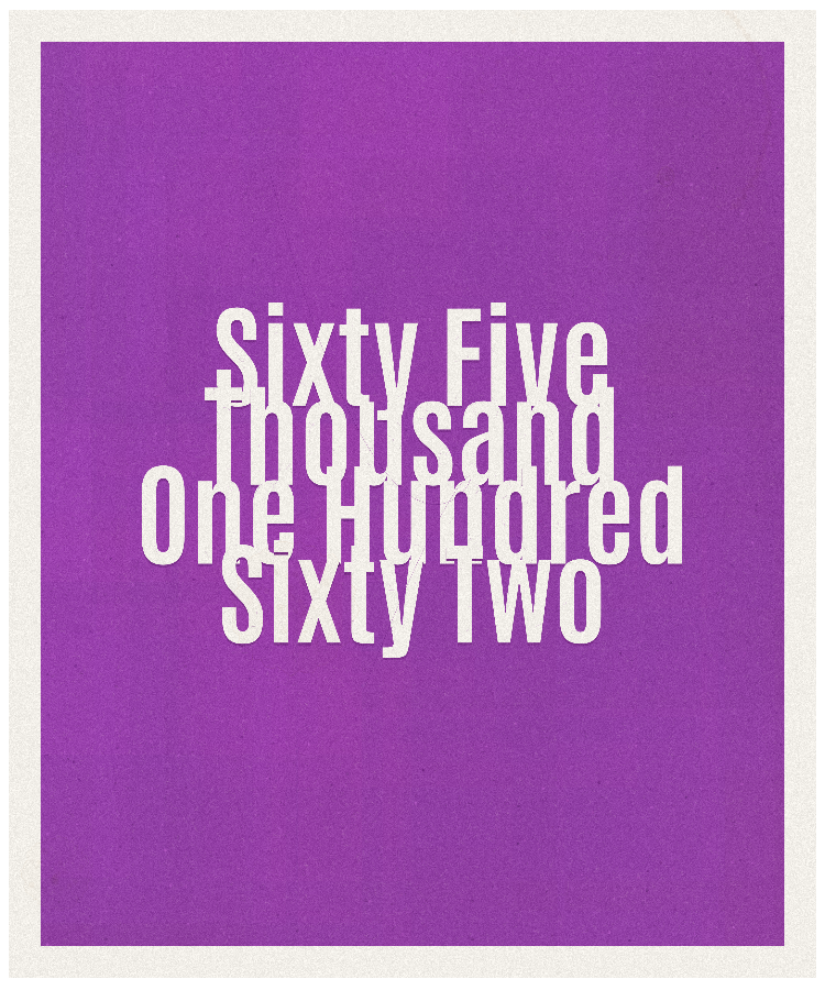 Count #65162