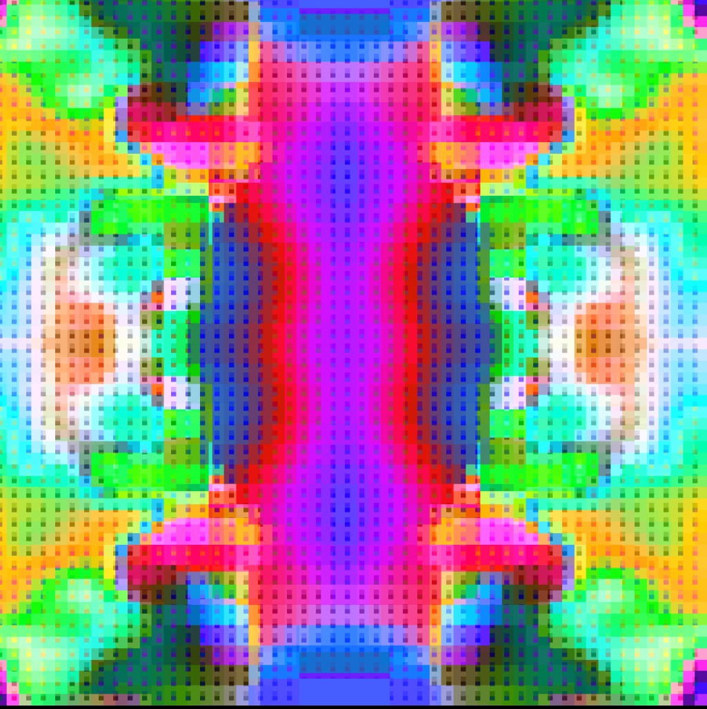 Magical Pixelated Kaleidoscope #12