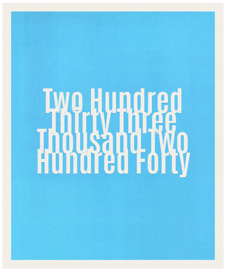 Count #233240