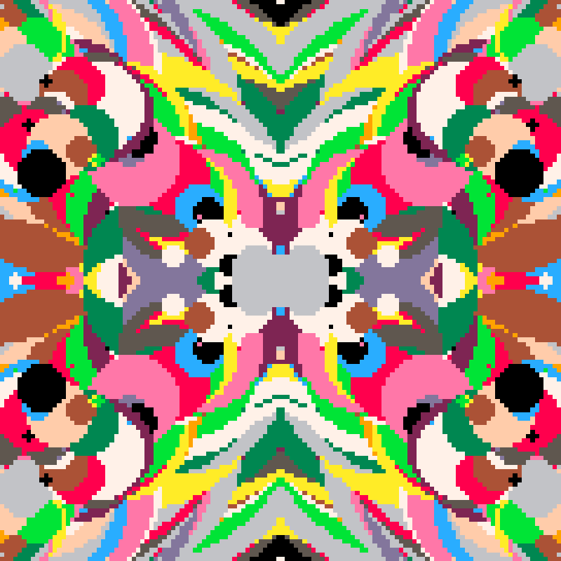 Rapid Psychedelic Inkblot Test Generator #57