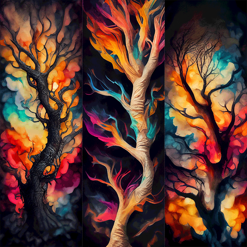 AI Psychedelic Forest #8