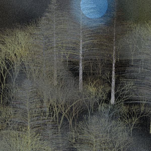 Moonlit Native Bush #71