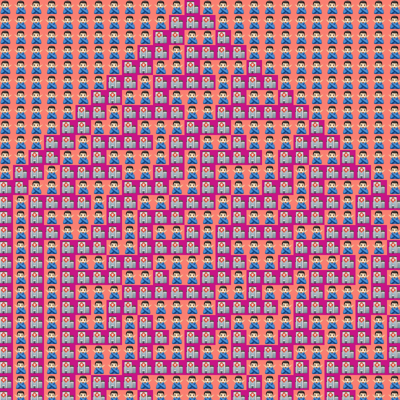 Elementary Cellular Emoji Automata #512