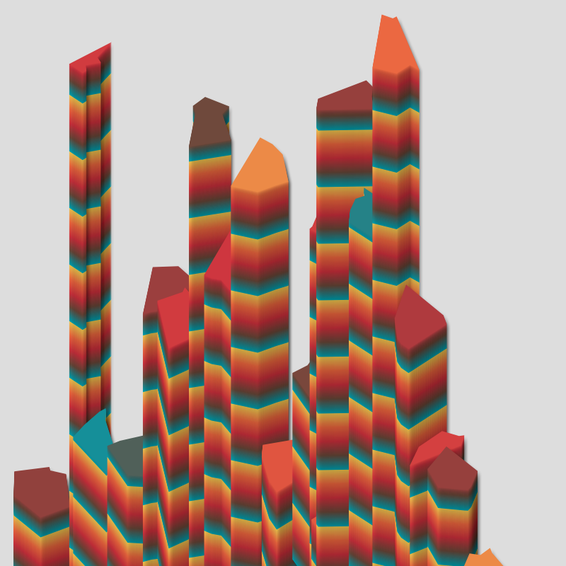 Rainbow towers #11