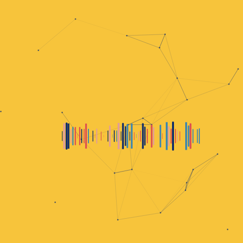 Constellation of particles in Space Sound #13