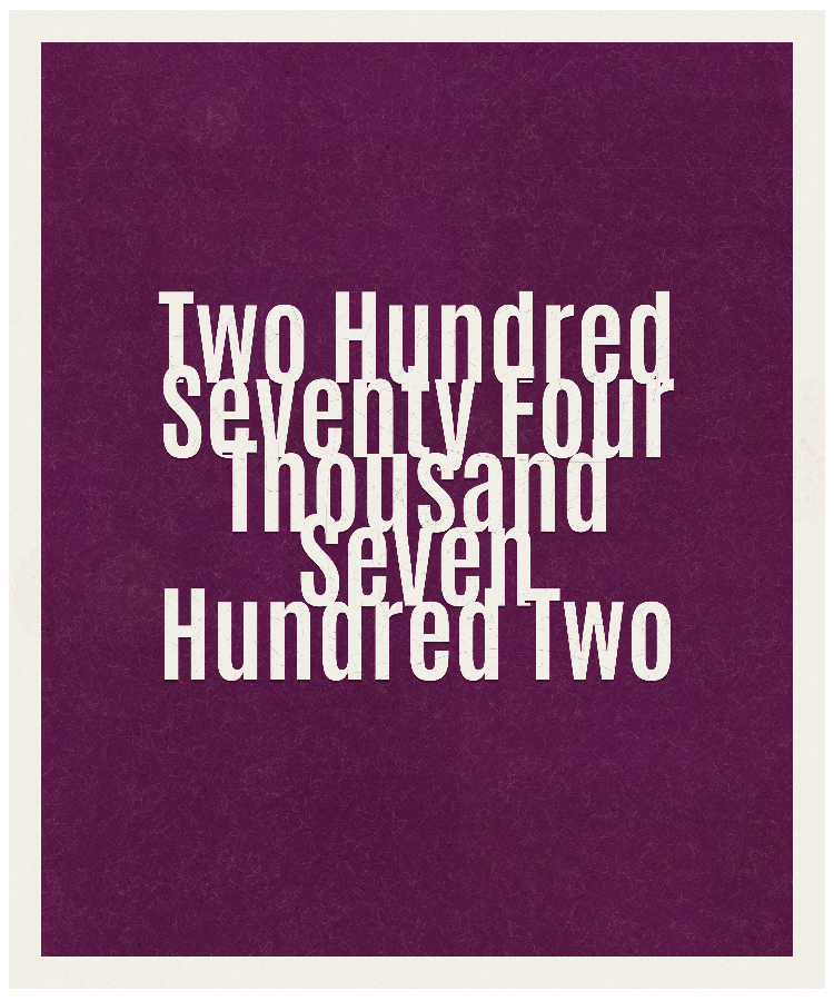 Count #274702