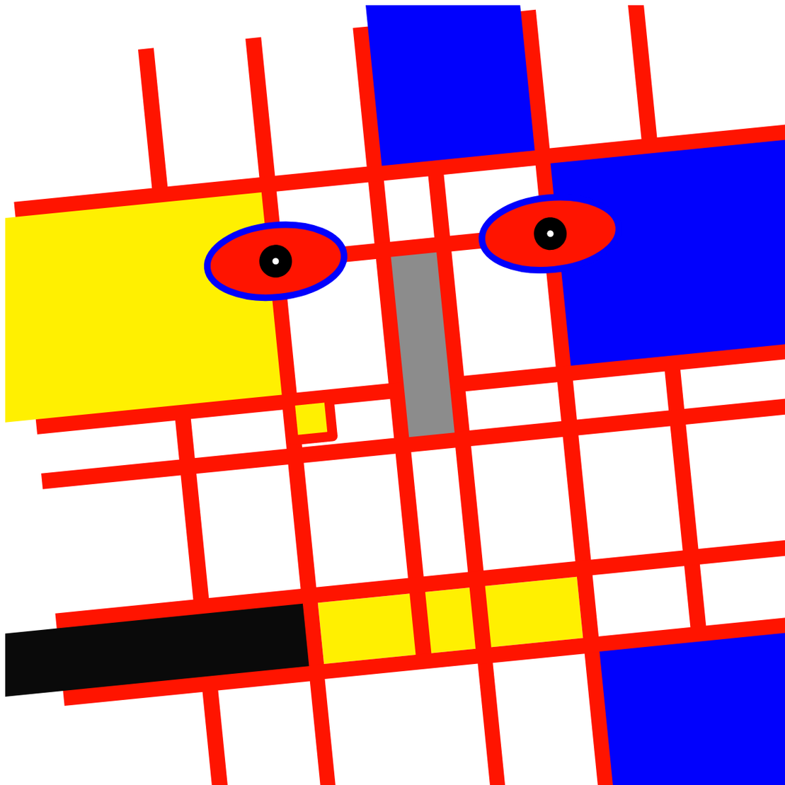 Mondrian Faces #6