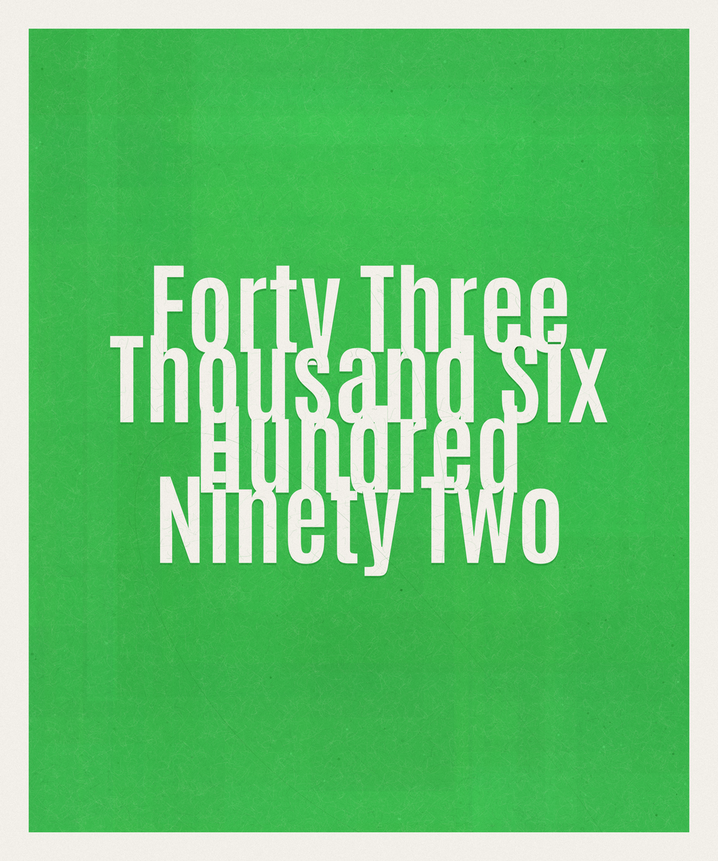 Count #43692