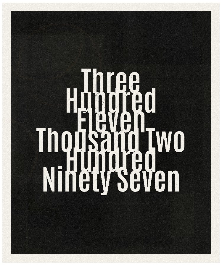 Count #311297
