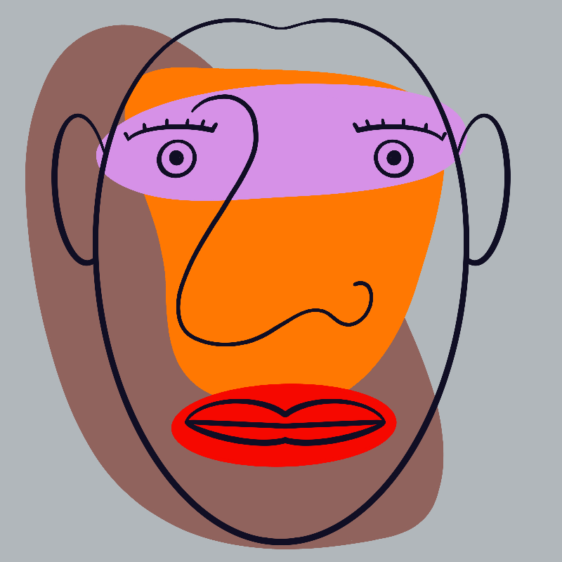 Contour Faces #9