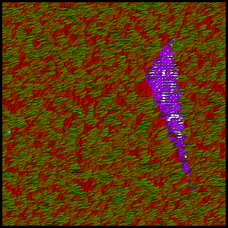 Flow Field Circles Triangle #80