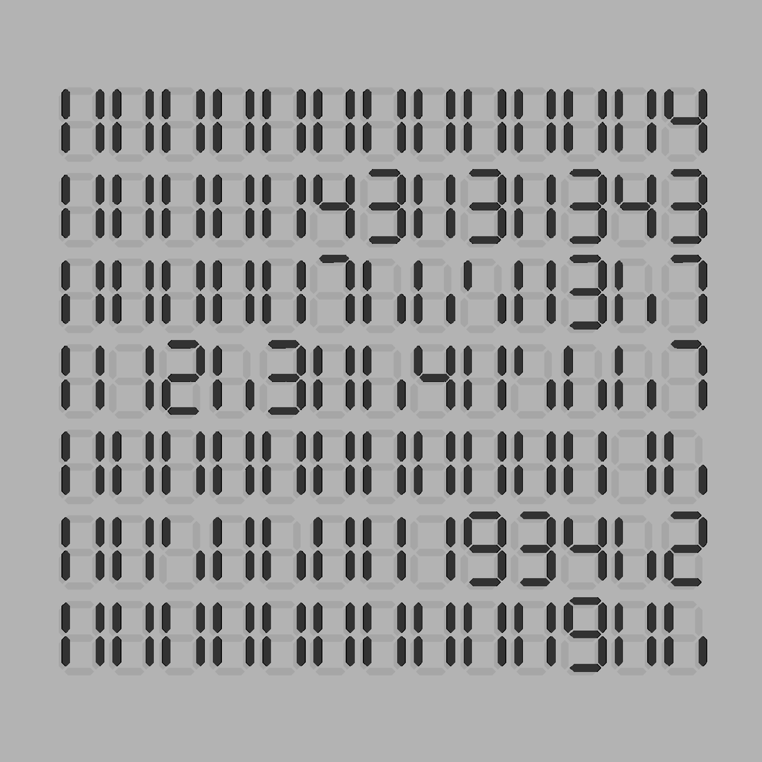 Digits #764