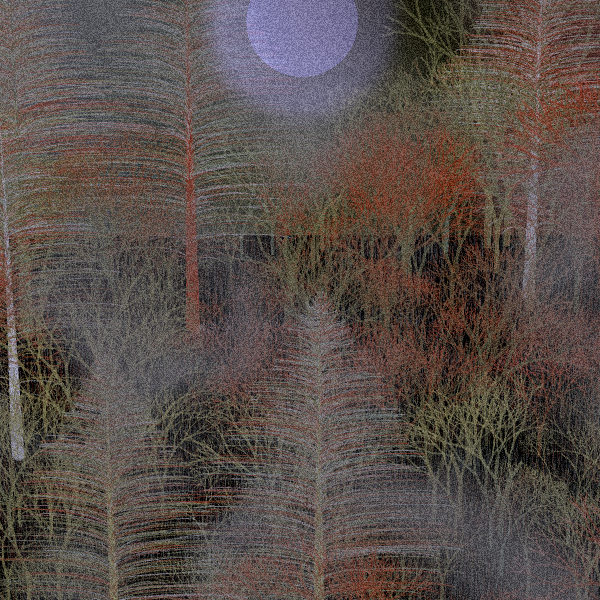 Moonlit Native Bush #33