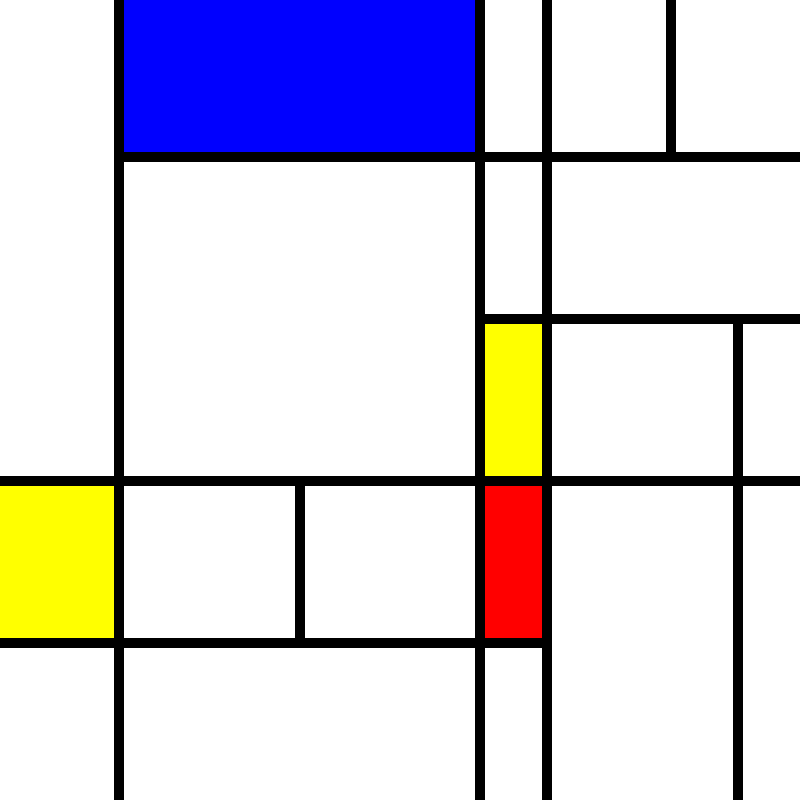 compositioninredblueandyellow.art, (NFT) #122