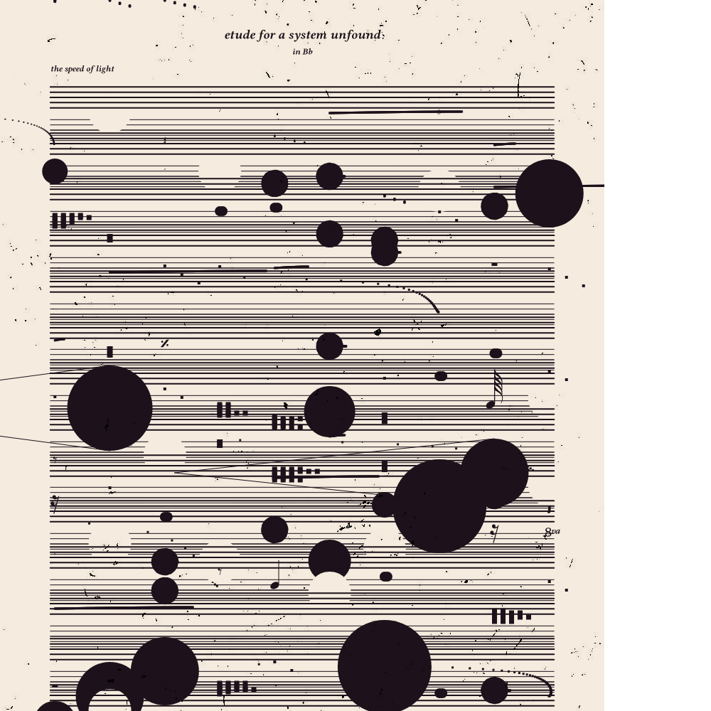 etude for a system unfound #5