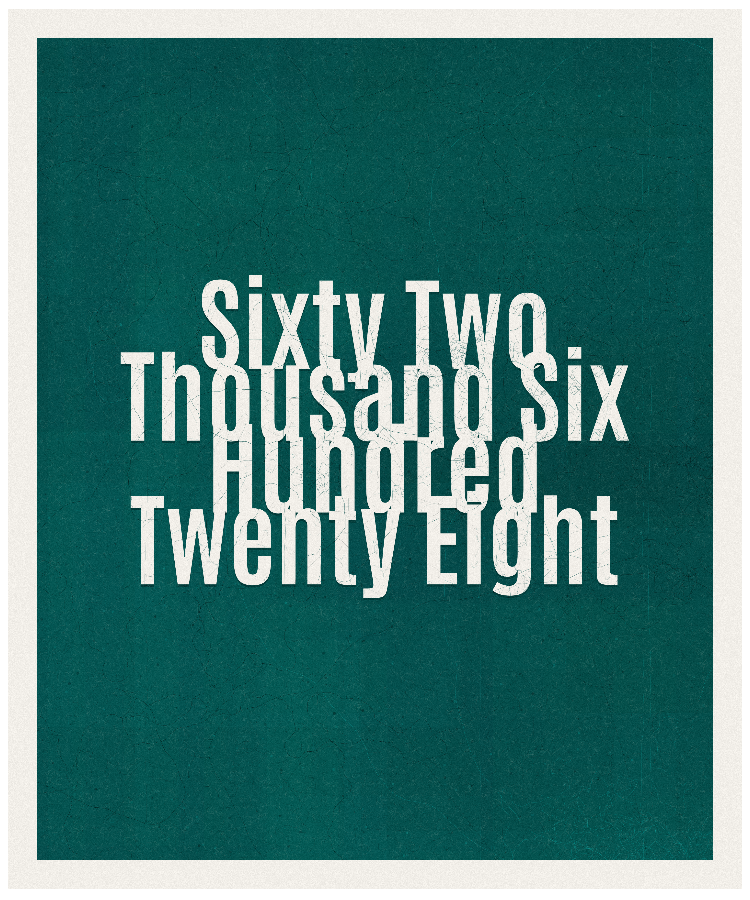 Count #62628